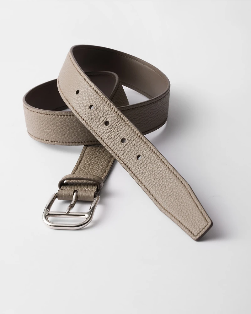 Leather belt