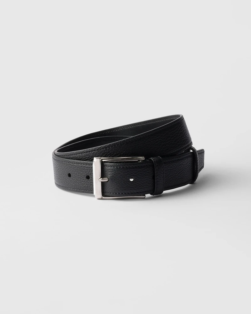Leather belt