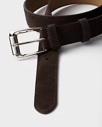 Suede belt