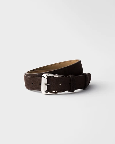 Suede belt