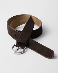 Suede belt