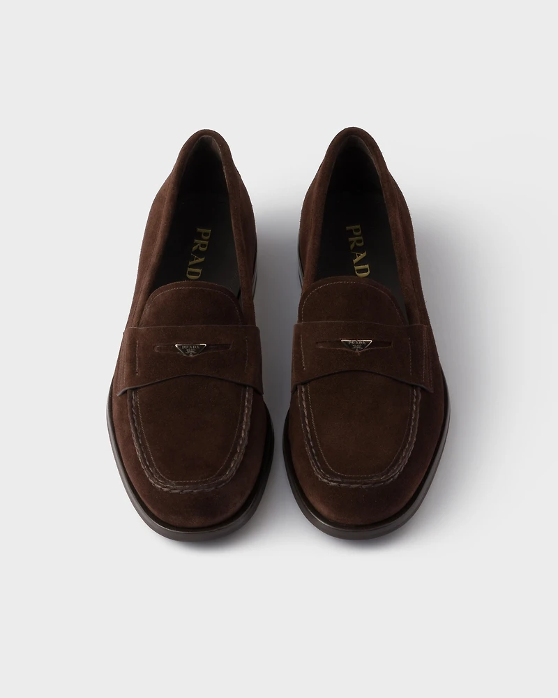 Suede loafers
