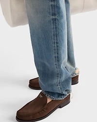Suede loafers