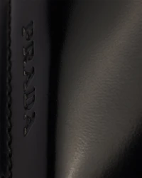 Brushed leather loafers