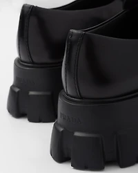 Monolith brushed leather loafers