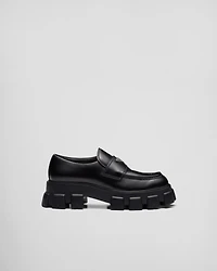 Monolith brushed leather loafers