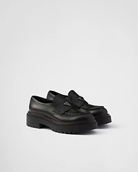 Double Chocolate leather loafers