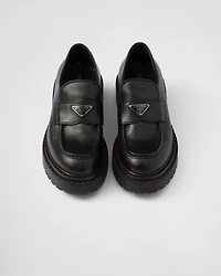 Double Chocolate leather loafers