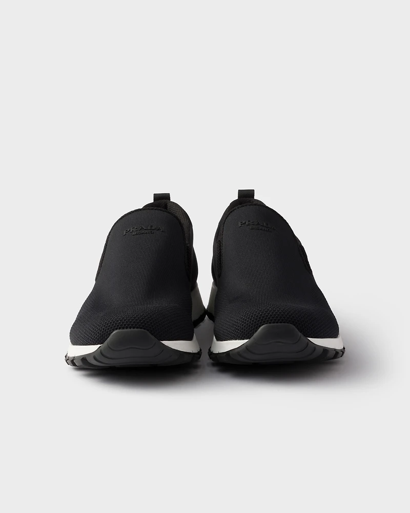 Stretch knit slip-on sneakers
