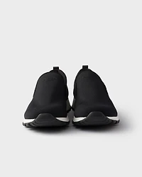 Stretch knit slip-on sneakers