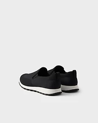 Stretch knit slip-on sneakers