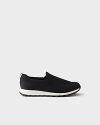 Stretch knit slip-on sneakers
