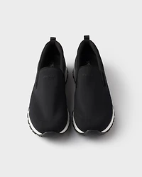 Stretch knit slip-on sneakers