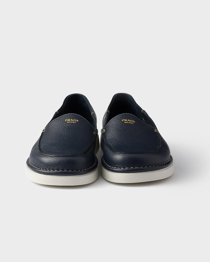 Leather slip-ons