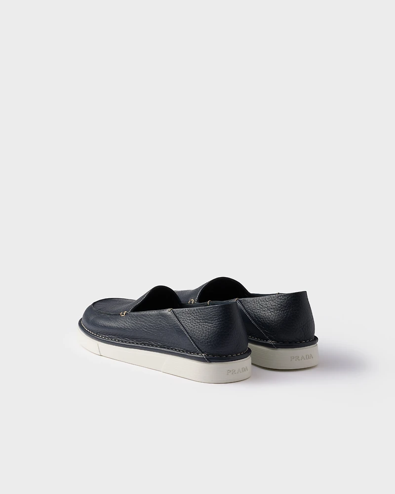 Leather slip-ons