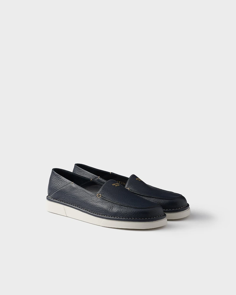 Leather slip-ons