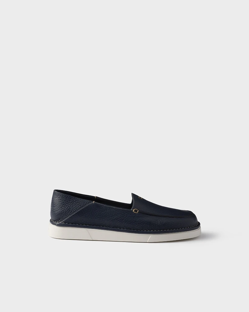 Leather slip-ons