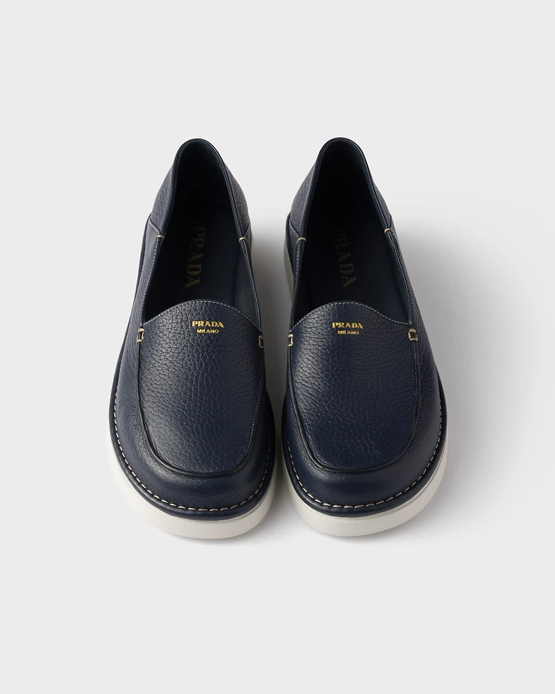 Leather slip-ons