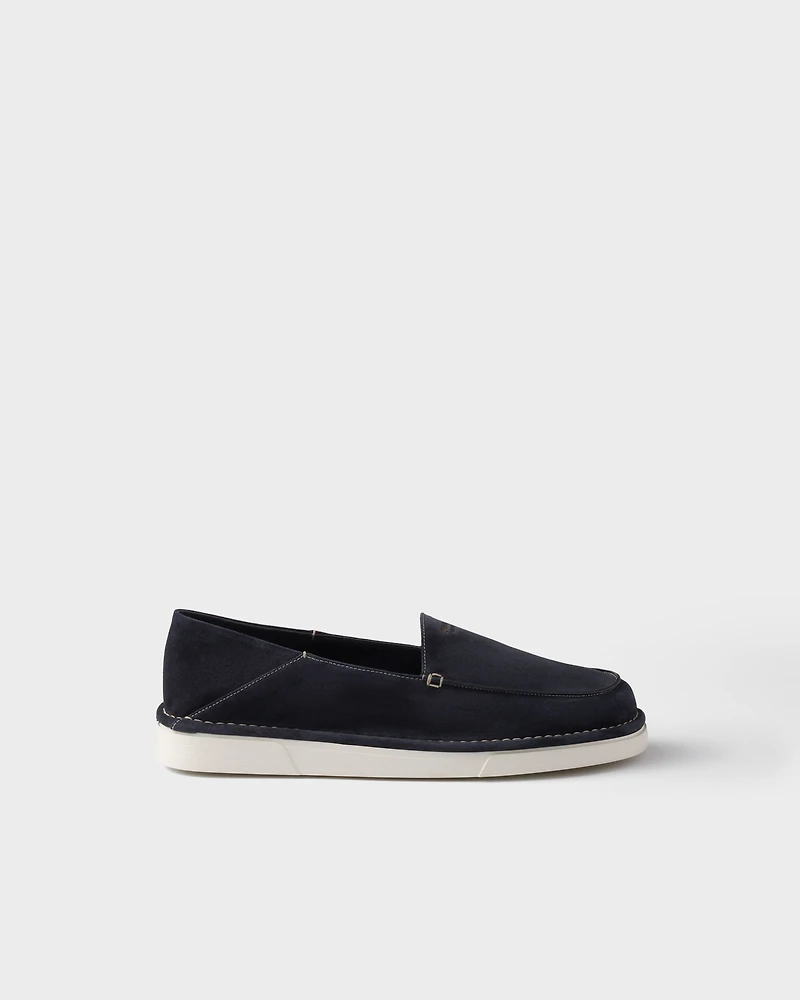 Suede slip-ons