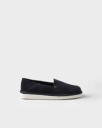 Suede slip-ons
