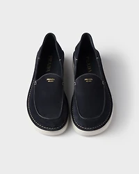 Suede slip-ons