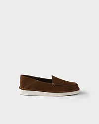 Suede slip-ons