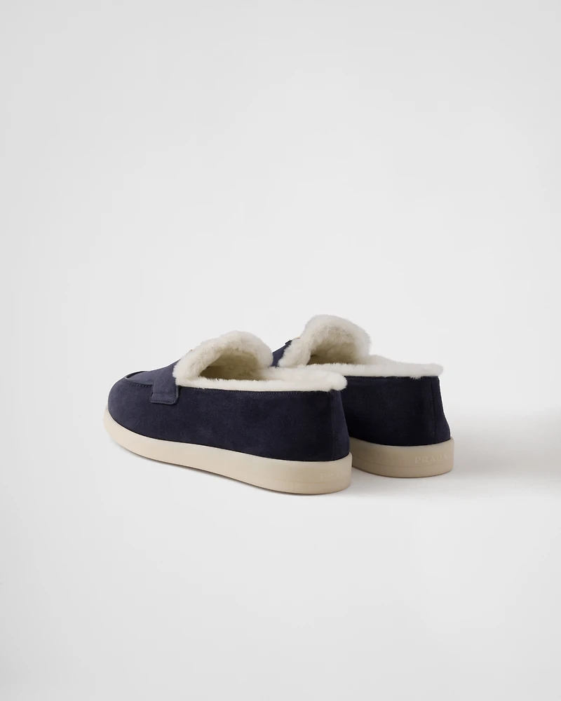 Suede loafers