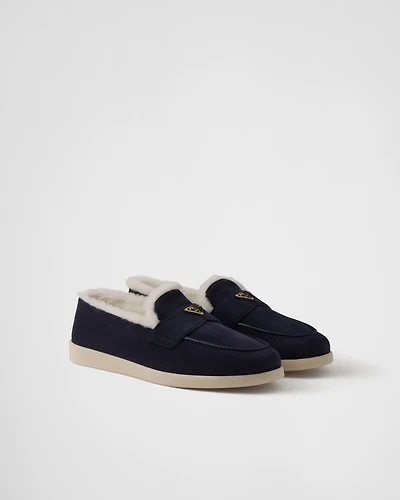 Suede loafers