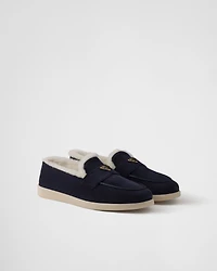 Suede loafers