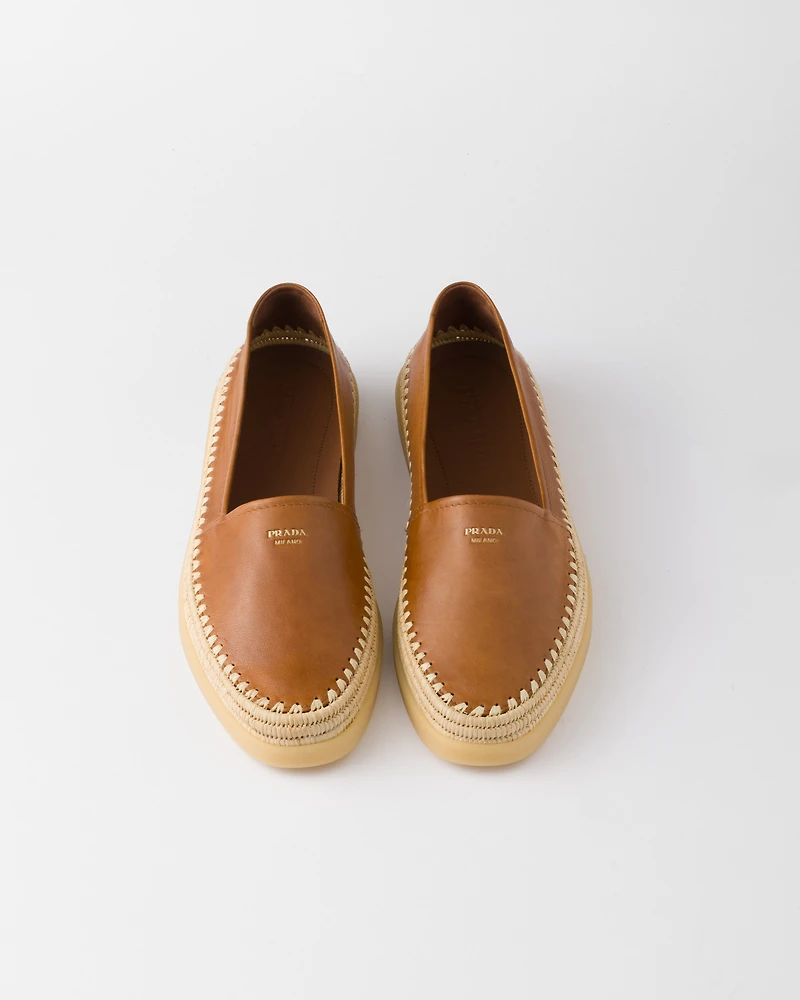 Nappa leather espadrilles