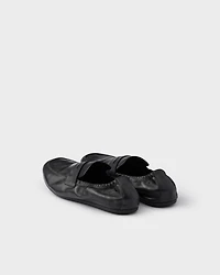 Shuffle antiqued leather loafers