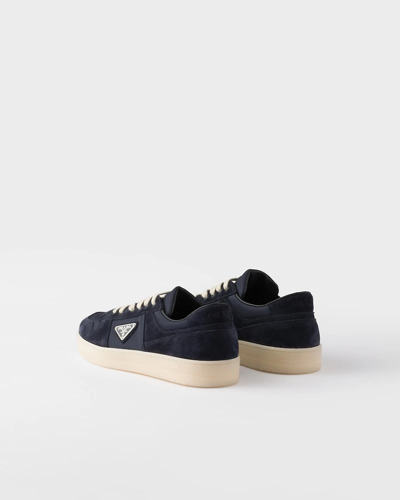 Downtown Re-Nylon and suede sneakers
