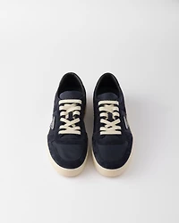 Downtown Re-Nylon and suede sneakers