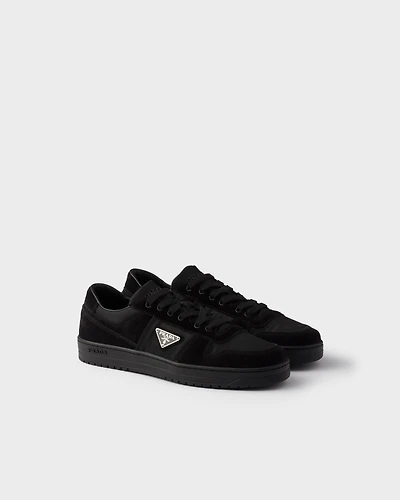 Downtown Re-Nylon and suede sneakers