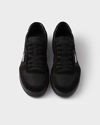 Downtown Re-Nylon and suede sneakers