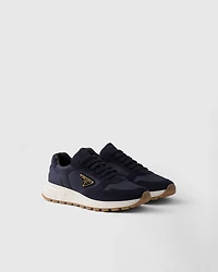 Prax 01 Re-Nylon and suede sneakers