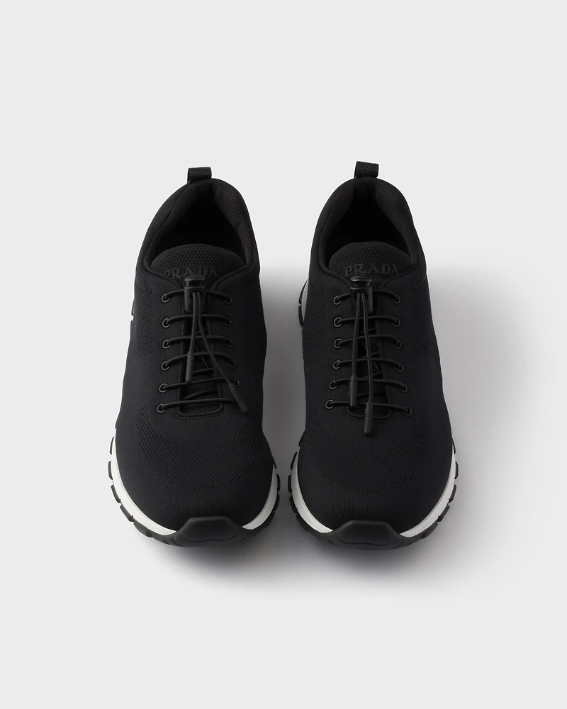 Stretch knit sneakers