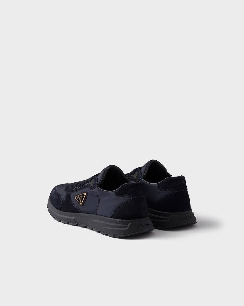 Prax 2.0 Re-Nylon and suede sneakers