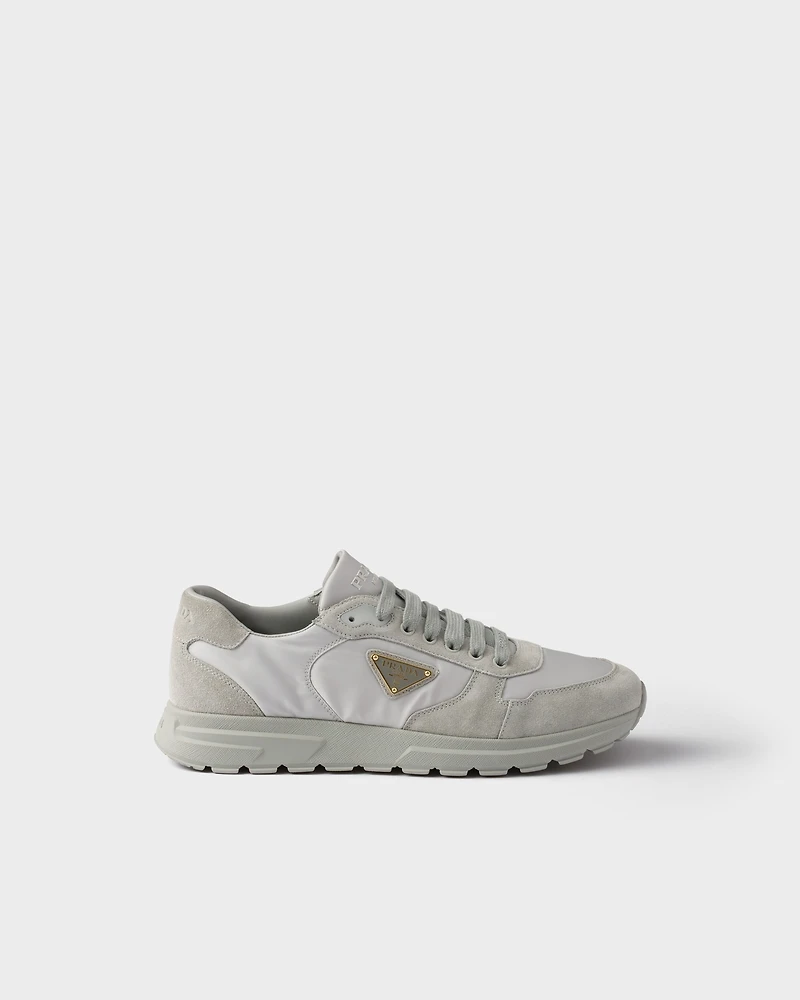 Prax 2.0 Re-Nylon and suede sneakers