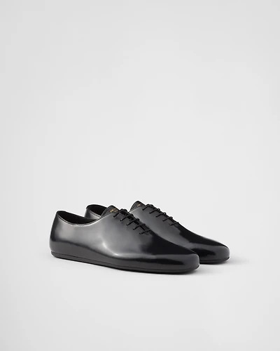 Brushed leather lace-ups