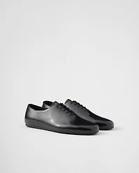 Brushed leather lace-ups