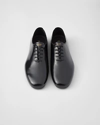 Brushed leather lace-ups
