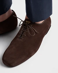 Suede laced shoes