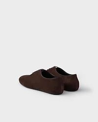 Suede laced shoes