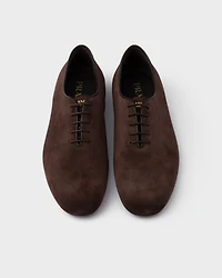 Suede laced shoes