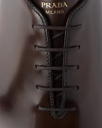 Brushed leather lace-ups