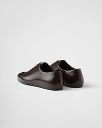 Brushed leather lace-ups