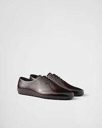 Brushed leather lace-ups