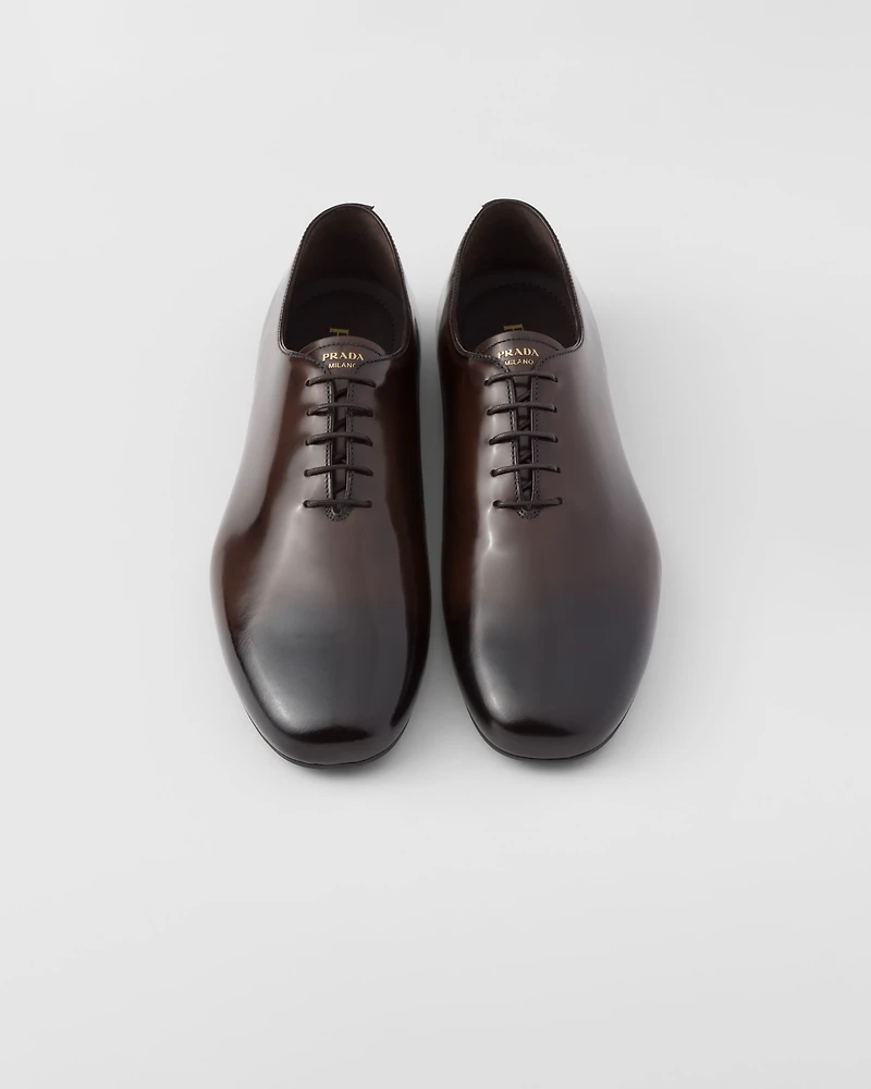 Brushed leather lace-ups