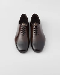 Brushed leather lace-ups